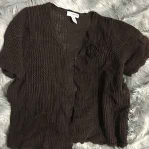 Sag Harbor short sleeve cardigan